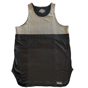 Men’s RawGear Bradley Martyn Geometric Dri Fit Tank Top Black White Size Med